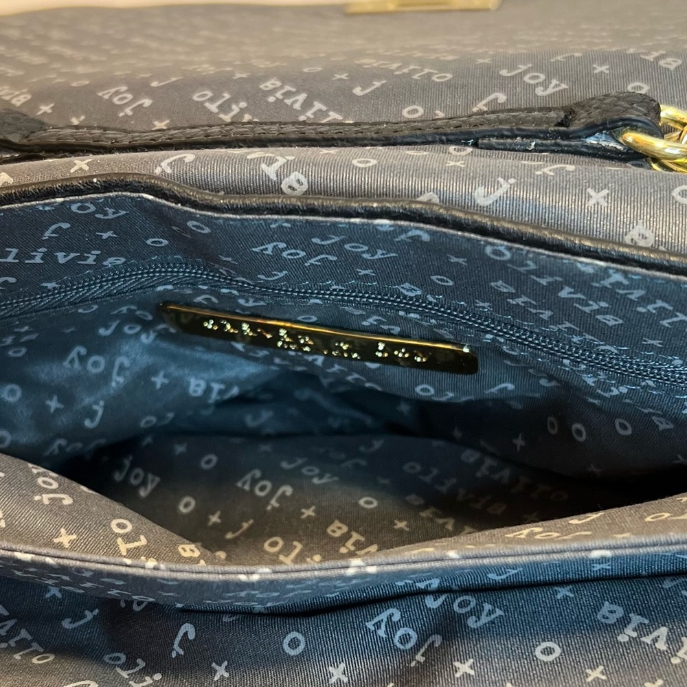 OLIVER + JOY Elegant Black Vegan Leather Shoulder/Clutch Bag - Picture 7 of 8